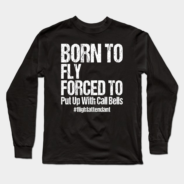 funny air stewardess Long Sleeve T-Shirt by Shirts That Bangs